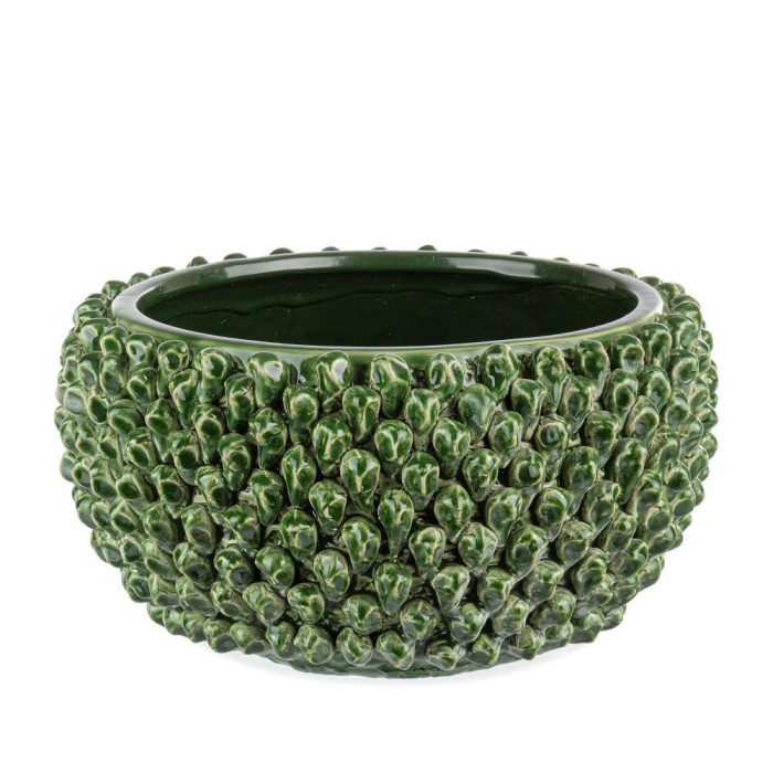 CIOTOLA DECORATIVA PIGNA CLASSICA VERDE  H.16.5